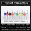 KATUR 10 PCS Mini PCB Drill Bits 0.1-1.0mm, Carbide Spiral