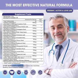 27-in-1 Kidney Cleanse Detox & Repair Drops - 20:1 Cranberry Extract & Chanca Piedra - Urinary Tract & Liver Cleanse - Vegan Supplement, Alcohol-Free, Non-GMO:_4 bottles (Best Price Option)