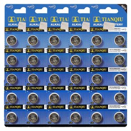 Tianqiu 50 357 Alkaline Watch Batteries LR44 AG13 SR44W Battery