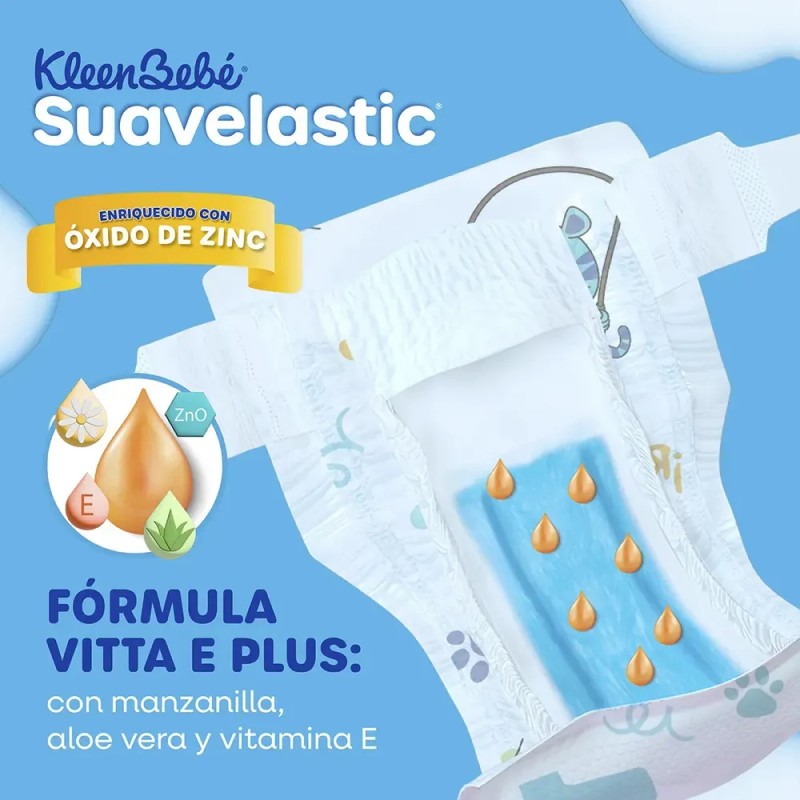 Pañales Kleenbebé Suavelastic Etapa 6 Unisex 40 Piezas