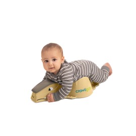 Crawligator Tummy Time Toy I Provides Mobility for Infants 4-12 Months I Early Childhood Dev (Sand)