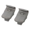 2 Pcs Car Sun Visor Clips, Gray ABS Sun Visor