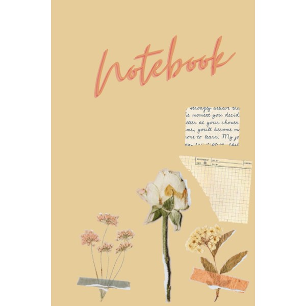 Notebook: vintage styled blank lined notebook