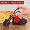 Asdirne Pizza Cutter, Motorbike Pizza Cutter Wheel with Non-Stick Stainless