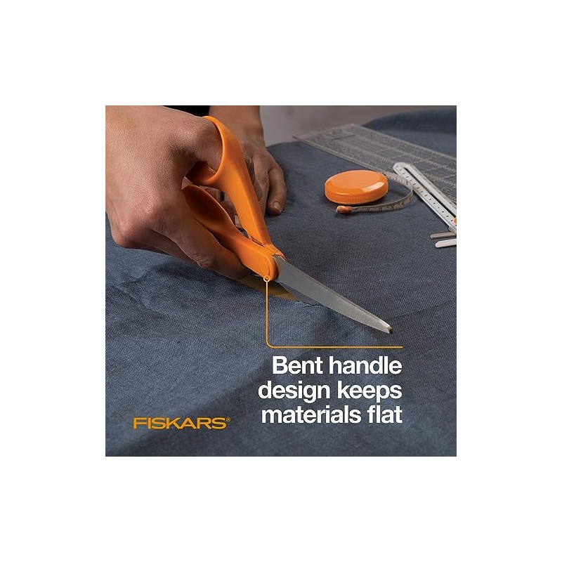 Fiskars 194510-5001 The Original Orange Handled Scissors, 8 "