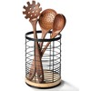 IGITANGAZA Utensil Holder for Kitchen Rotating Utensil Crock for Countertop,
