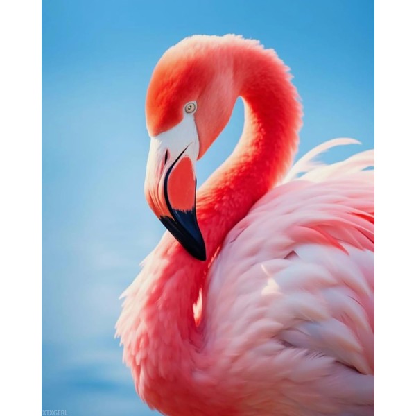 XTXGERL Flamingo Paint by Numbers Kit Paint by Numbers DIY