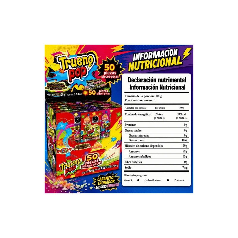 TRUENO POP 50 PZS LAS DELICIAS
