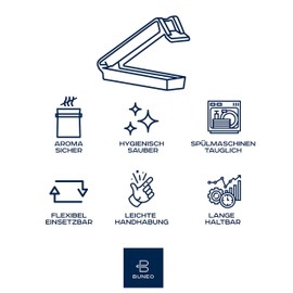 BUNEO Colorado Bag Clips (Pack of 20) | 20 Sealing Clips / Bag Clips / Clips, 5 of Each in the Colours Red, Green, Blue and Black as well as with 11 cm Length Cliptastic Functional Quality