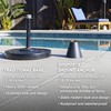 GoSports 500lb Equivalent Pool Deck Umbrella Anchor - Permanent Ground