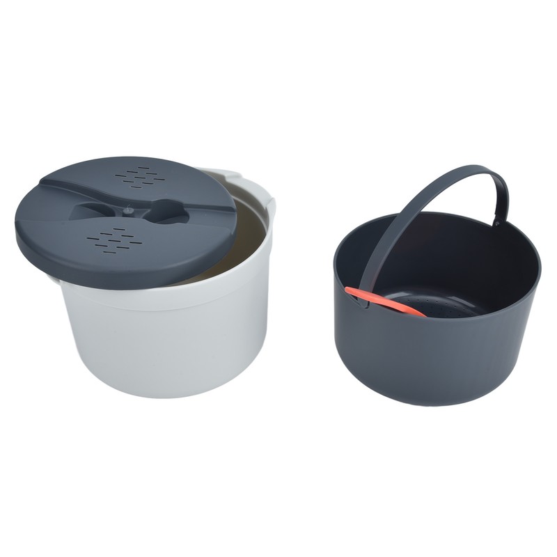 Microwave Rice Cooker 2L Food Grade PP Material Rice Spoon