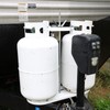 RVMATE RV Dual Propane Tank Mounting Rack for 30 lbs