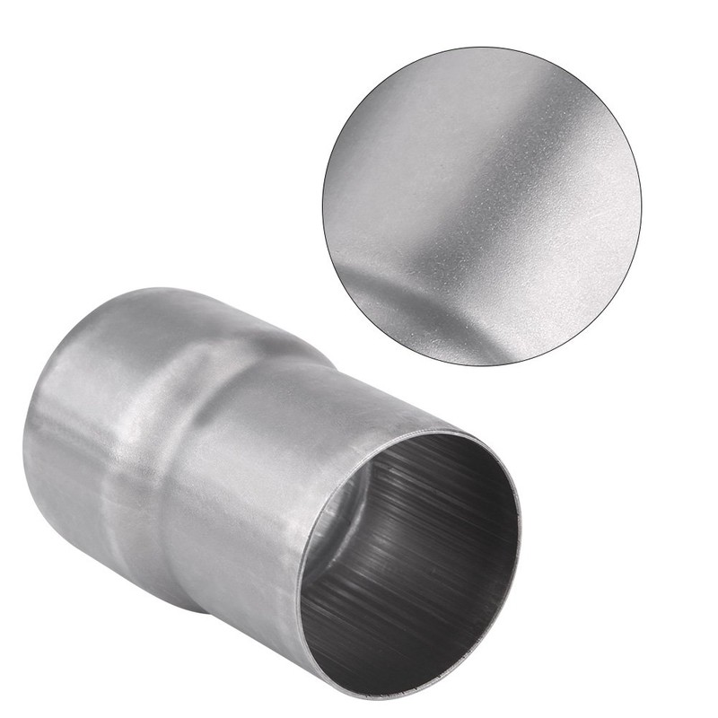 Qiilu 51mm to 60mm Motorcycle Exhaust Adapter Universal Stainless Steel