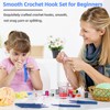 Reessy Crochet Hooks Set, 2.0mm-6.0mm Aluminum Crochet Hook Set with