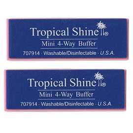 Mini bloque pulidor de uñas 4 caras 2 piezas Tropical Shine