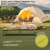 Camping Cot, Outdoor Folding Cot Bed with Pad and Pillow