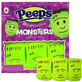 Peeps Marshmallow Monsters, Gluten Free & Fat Free, 6 count (Pack of 4)