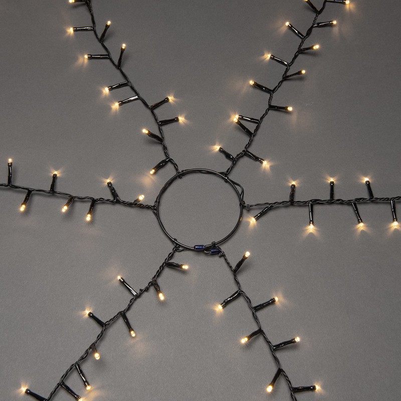 Konstsmide Micro LED Compactlights Tree Jacket with Ring, 6 Strands
