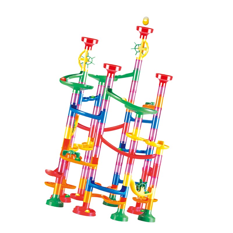 Marble Run Building Blocks DIY Three Dimensional Race Track Marble
