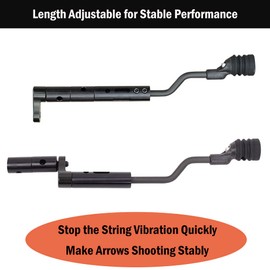 Zshjgjr String Stop Bracket Decelerator Rod String Vibration Balance Bowstring Stop Suppressor Bracket Mount Stabilizer for Compound Bow