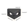 sourcing map 20Pcs Inside Corner Bracket Gusset, 20x20x17mm 2020 Angle