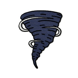 Tornado Embroidered Iron-on Patch