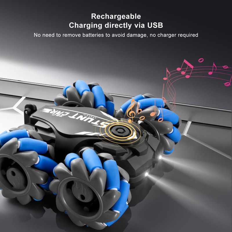 RC Stunt Car 4WD Rotating Flipping Rechargeable 2.4G Remote Control