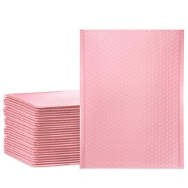 UCGOU Large Bubble Mailers 9.5x14.5 Inch Light Pink 25 Pack Poly Padded Envelopes Large #4 Mailing Packages Opaque Packaging Postal Self Seal Adhesive Waterproof Boutique Shipping Bags for Clothes