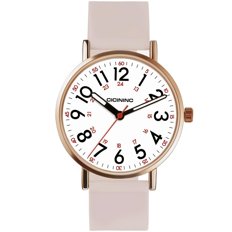 cicininc Watch with Second Hand Nursing for Women, Analog Watches