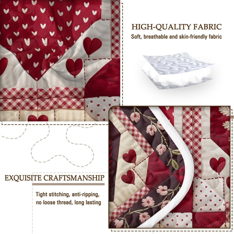BlessLiving King Quilt Set, His and Hers, 3-Piece