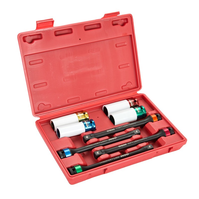 OEMTOOLS 24228 8Piece Torque Limiting Extension & Thin Wall Socket