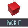 Pack it Caja Rígida Regalo Cubo Rojo 15x15x15 cm Base