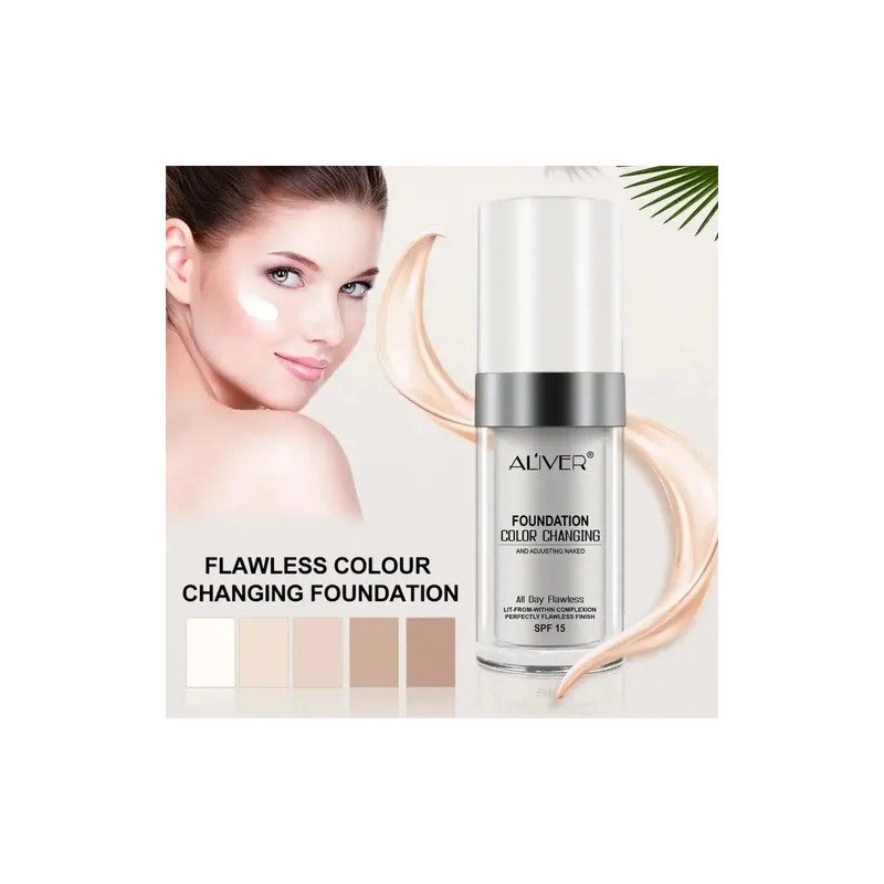 Base Líquida Maquillaje Color Changing Spf 15 Adaptable 30ml