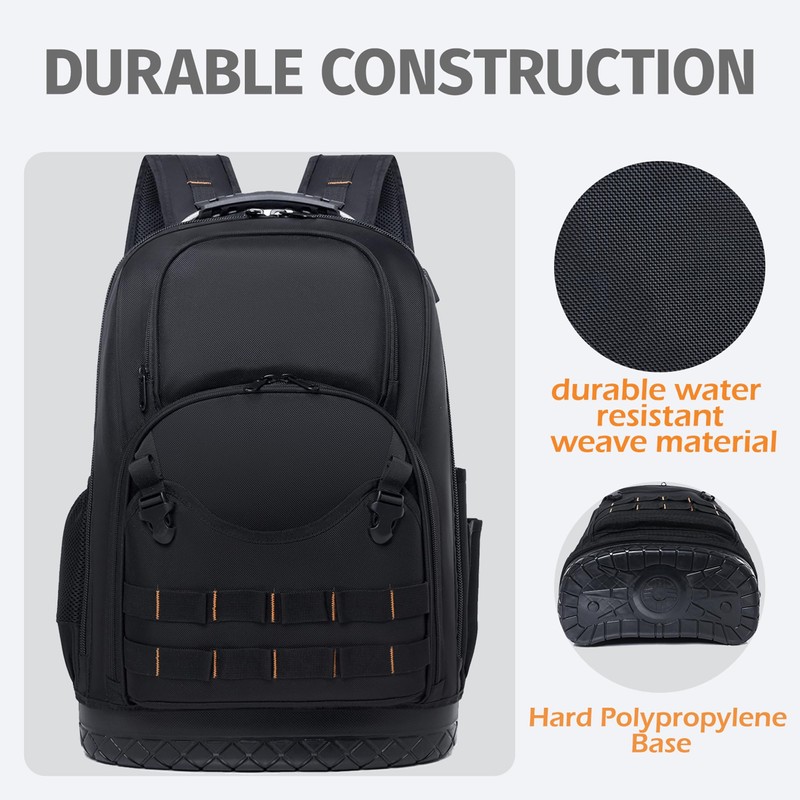 Horsande Backpack Tool Bag, Tool Bag Backpack for Men, Tool