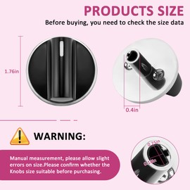 650847 Knob Cooktop Stove Replacements Compatible for Bosch Stove Knobs Replacements/Electric Stove Knobs,Gas Range,Oven Stove Top Range Surface Burner Knobs,5 Packs