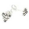 Touch Jewellery 925 Sterling Silver Upside Down Celtic Triangle Stud