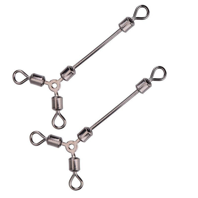 3 Way Fishing Swivels Fishing Line for Hook Swivels Connector