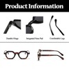 LJCZKA Blue Light Filter Glasses Men's Glasses Without Prescription Blue
