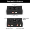 Universal RCA Stereo Audio Switch Stereo Audio Bi-Directional Switcher With
