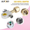 Aupoko CO2 Refill Adapter with a 3000 PSI Pressure Gauge