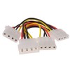 kenable Internal PC 4 pin Power Splitter 3 way Cable