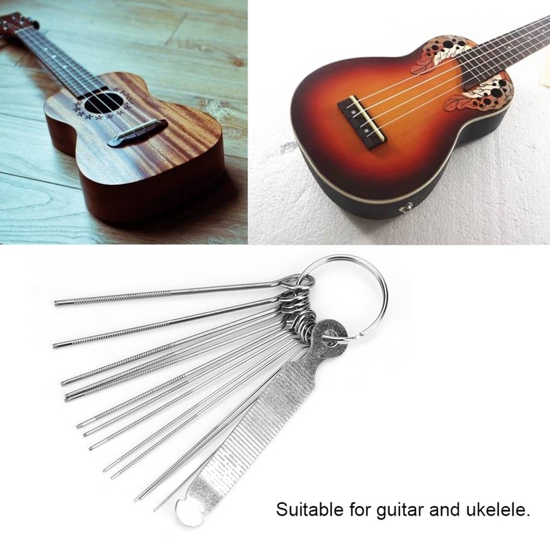 Guitar Nut Slotted Files, Guitar Bridge Saddle Nut Files, 13