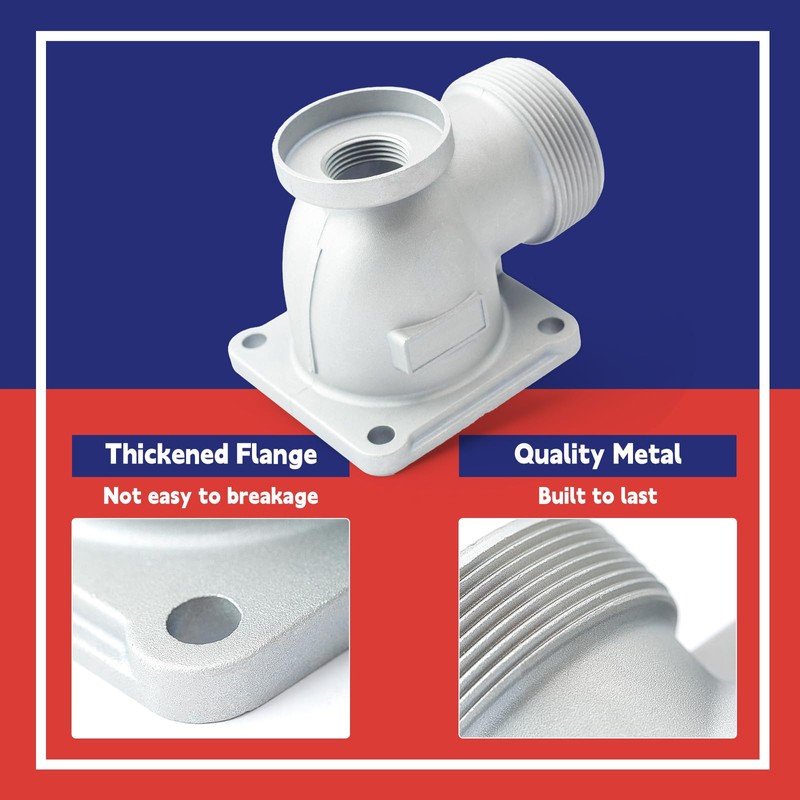 Dusledel NPT Threaded Outlet with 4 Bolts Replacement for Predator