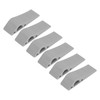 6pcs Door Stoppers Grey Hole Free Installation Noise Elimination TPR