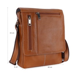 SUNLEXA Real Leather Crossbody Bags for Women Travel Purse Crossover, Long Over the Shoulder Sling Womens Purses., Tan