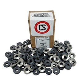 #12 Neoprene EPDM Bonded Sealing Washers Stainless Steel 18-8, Neo Bond, 100 Pieces (#12 Neobond Washer 18-8)