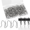 Metal Curtain Hooks 60Pcs Drapery Hooks Pins for Curtains Stainless