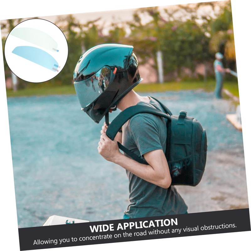 Alipis Helmet Film Kit Anti-Fog Rain Film for Motorcycles Install