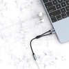 ANDAPA Divisor de Audio y micrófono(21CM), Adaptador de Auriculares 3.5mm