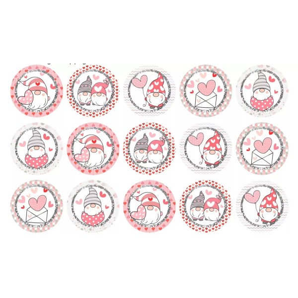 Bottle Cap images, necklace images, 1in circle images, precut, Valentines